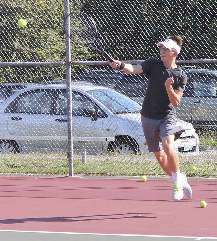 South Kitsap senior Conner Anchick knows he faces a challenge from freshman Ben Staudenraus to retain his No. 1 singles role.