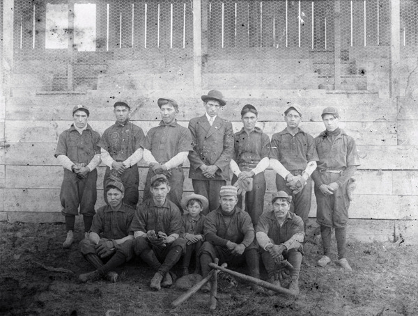 Port Gamble S’Klallam employees of the Puget Mill were encouraged to play for the company baseball team.