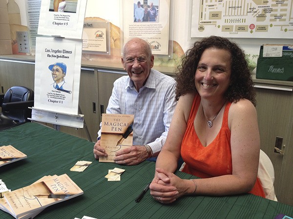 William Mash and his daughter Julie at his first book signing for his first book