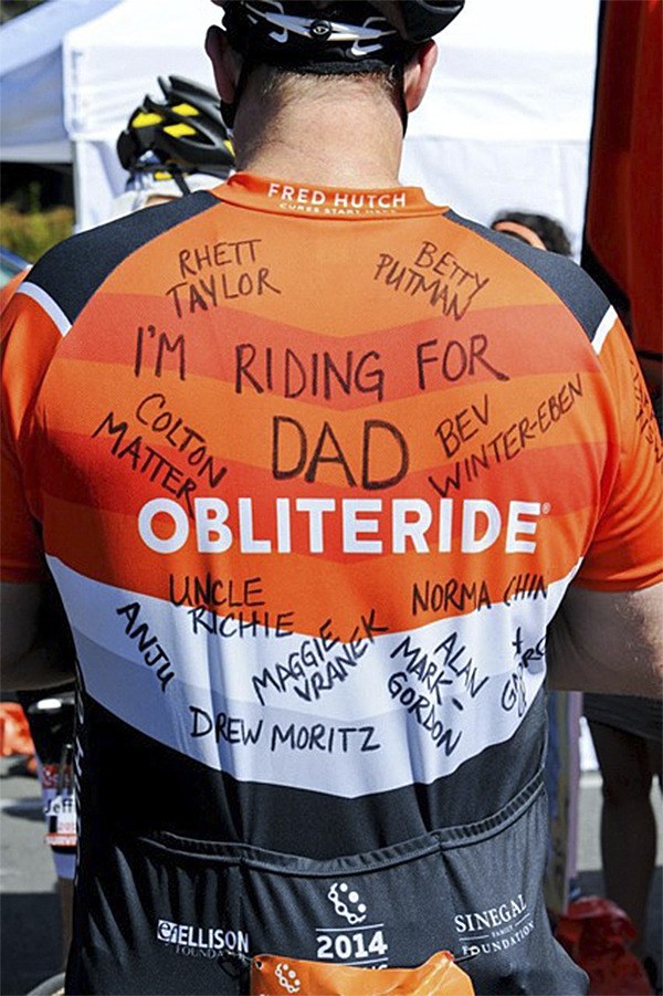 A rider during the 2014 Obliteride. Riders will be coming through Kitsap on Aug. 8.