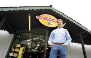 Peninsula Paint Company owner Ray Donahue is a local small business owner who takes pride in the personal service he provides his customer base.