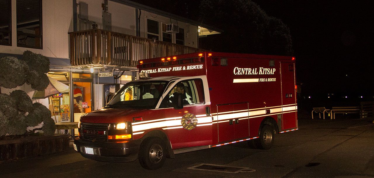 A woman was taken to Harrison Medical Center in Bremerton late Nov. 3. (Terryl Asla/Kitsap News Group)
