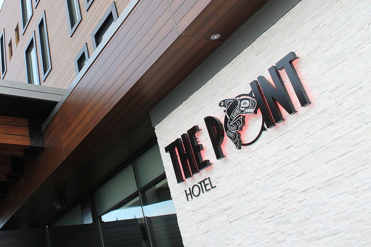 The Point Hotel opens Nov. 25. It is the second-largest hotel in North Kitsap and features Coast Salish art throughout, as well as dining, entertainment, and events at Heronswood and in the event center. Richard Walker / Kitsap News Group