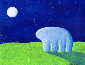 Above: “Cookie of Wonder” by Max Grover features an animal cookie on a starry night. Image was cropped for publication.