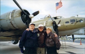 Pictured above in front of the Collings Foundations B-17 “Nine 0 Nine” are Jack Brooke