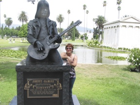 This is the closest I got to a famous person in Los Angeles — and he’s not even really buried here.