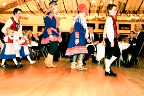 Sons of Norway members young and old wore their Nordic finest as the lodge celebrated its 90th birthday Saturday.