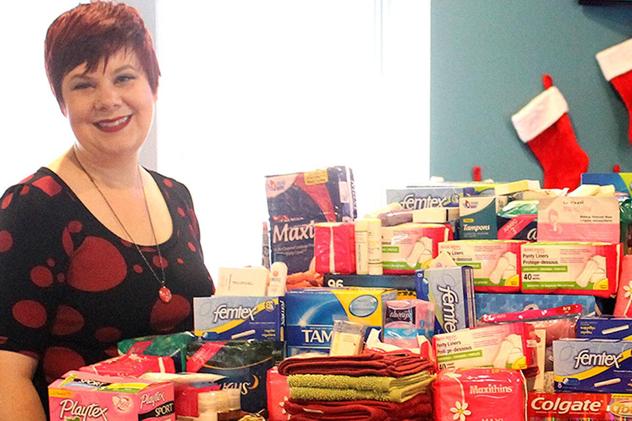 Polka Dot Powerhouses collects hygiene products for women in need