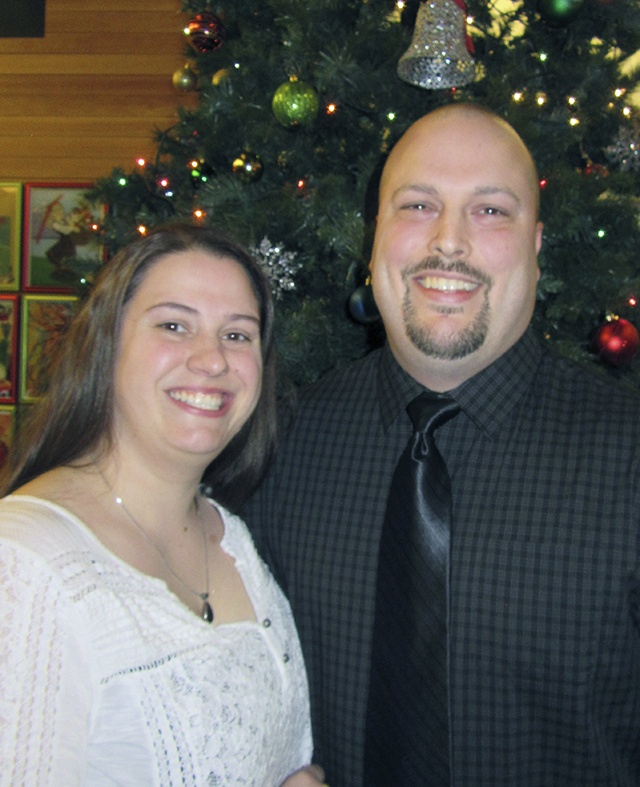 Jeremy Robinson and his wife Karli. Robinson is the new Poulsbo Community Services Officer. He was sworn in at the Dec. 14 Poulsbo City Council meeting.