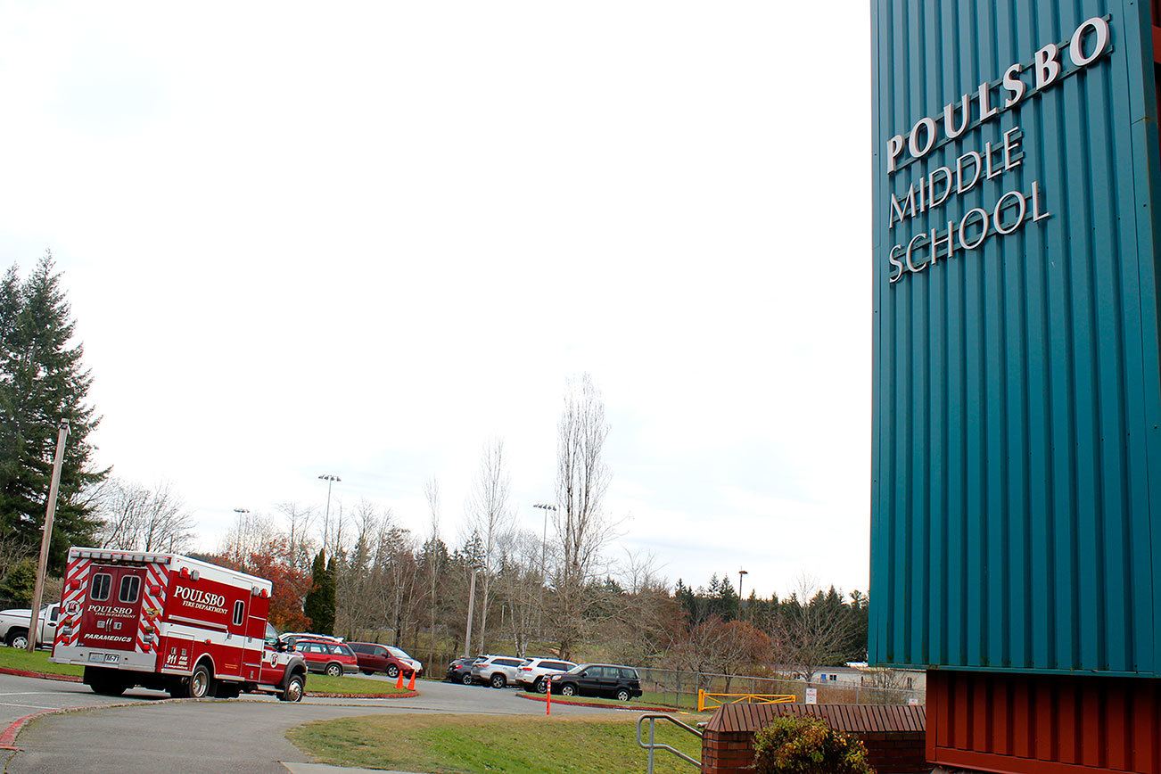 Poulsbo Middle School tech room and art room were evacuated after an odor from the forge in the tech shop was detected during first period Dec. 8. (Sophie Bonomi / Kitsap News Group)
