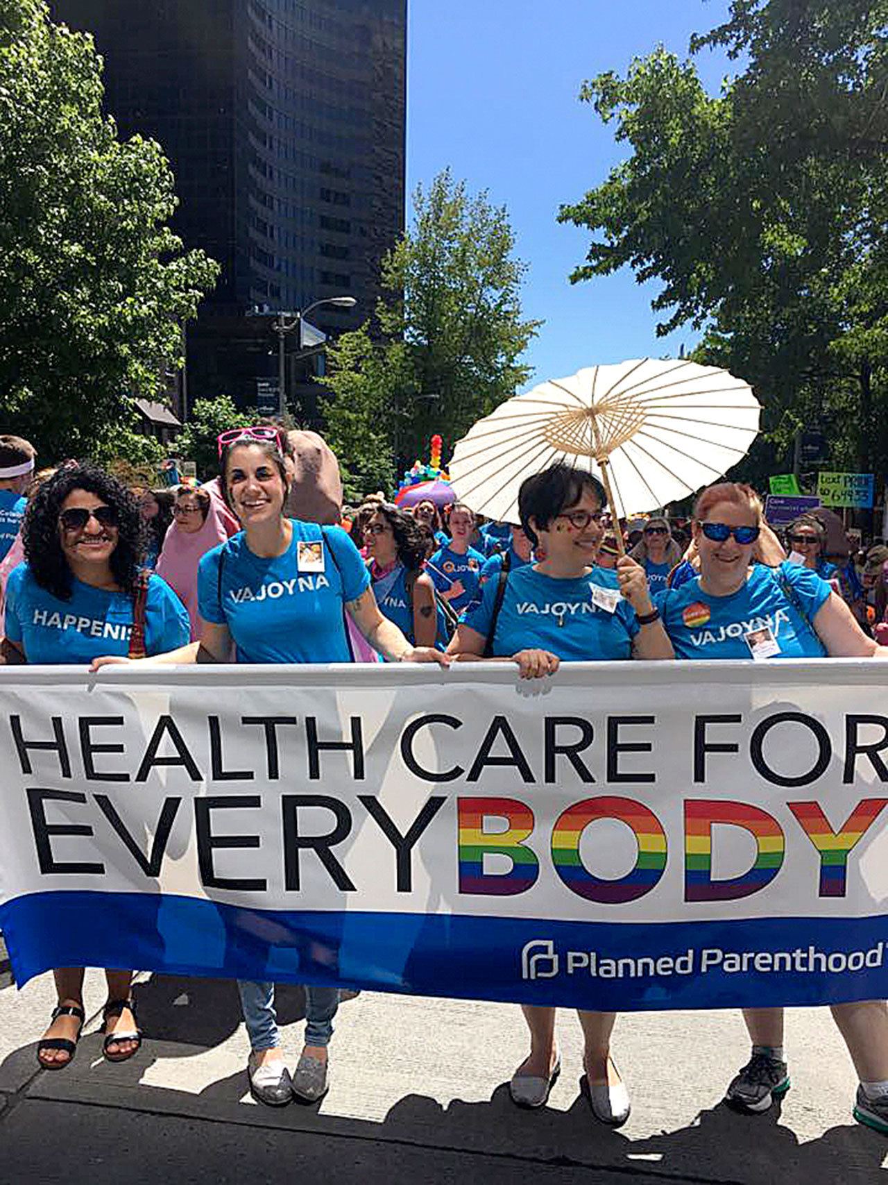 People march on behalf of Planned Parenthood in the 2016 Seattle Pride Parade.                                Photo courtesy of Planned Parenthood of the Great Northwest and the Hawaiian Islands