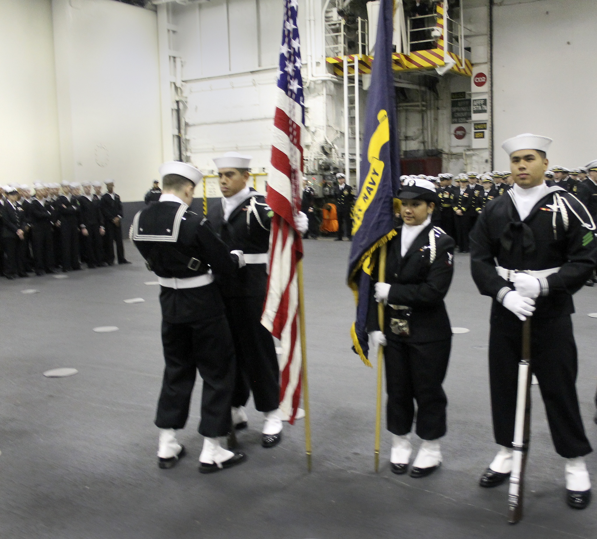 USS Nimitz change of command ceremony based on tradition, service and family