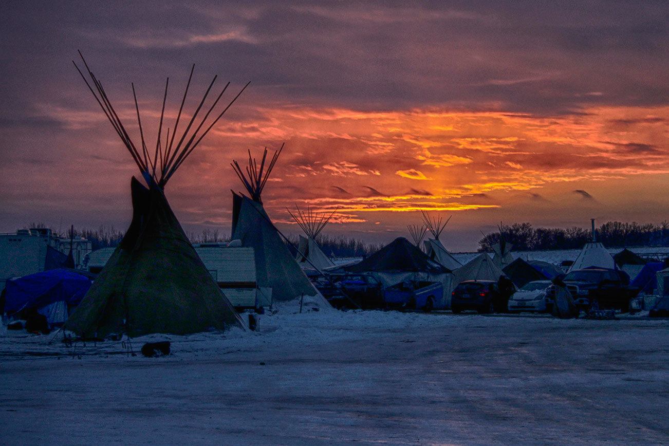 A sunset at Standing Rock, winter 2016. Rudi Bega of Mount Shasta California / Contributed