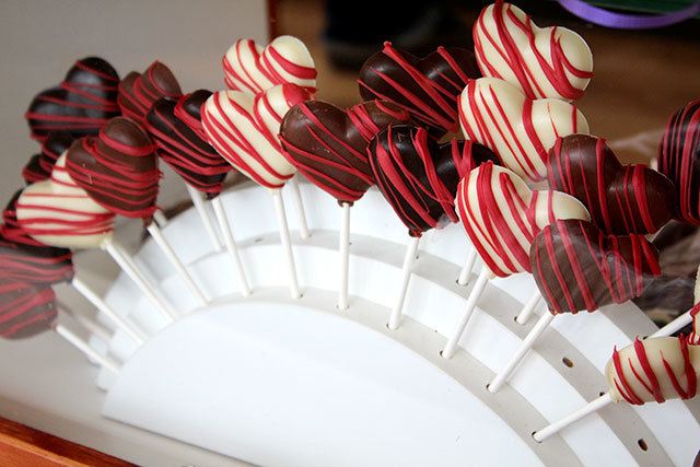 Amy’s Decadent Chocolates, located at 2801 Sixth St., Bremerton, features myriad Valentine’s Day-themed desserts to choose from.Michelle Beahm / Kitsap News Group