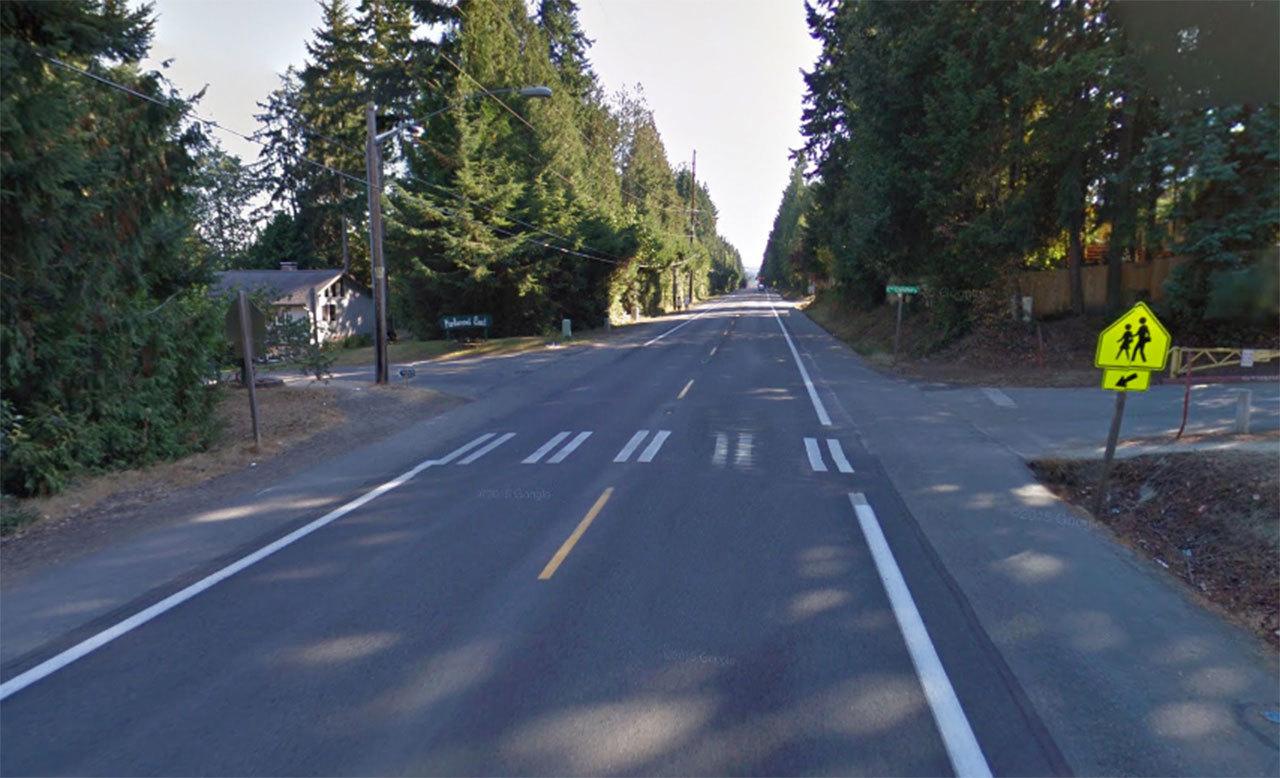This is what the crosswalk looked like in October 2012, two months before Regina Monzon was struck by a vehicle there. (Google Maps/2012)