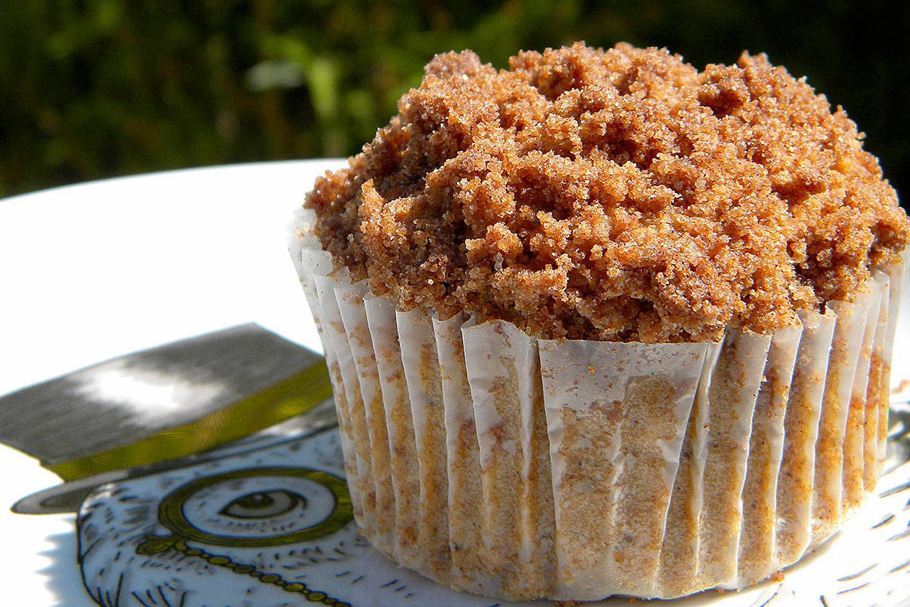 Laughing Dog Kitchen’s coffee cake muffin is one of their most popular items.                                Photo courtesy Danielle George / Laughing Dog Kitchen