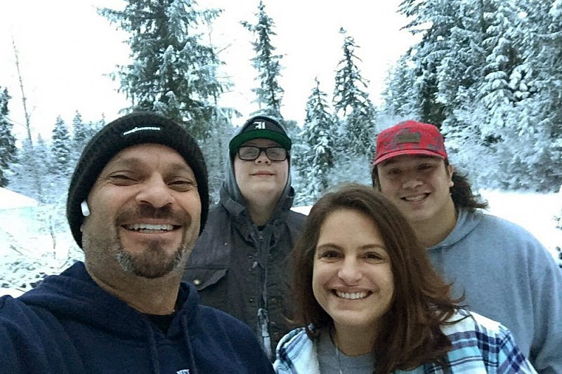 From left, John D. Careaga, Johnathon F. Higgins, Christale Lynn Careaga, and Hunter E. Schaap. (Courtesy of the Careaga family)