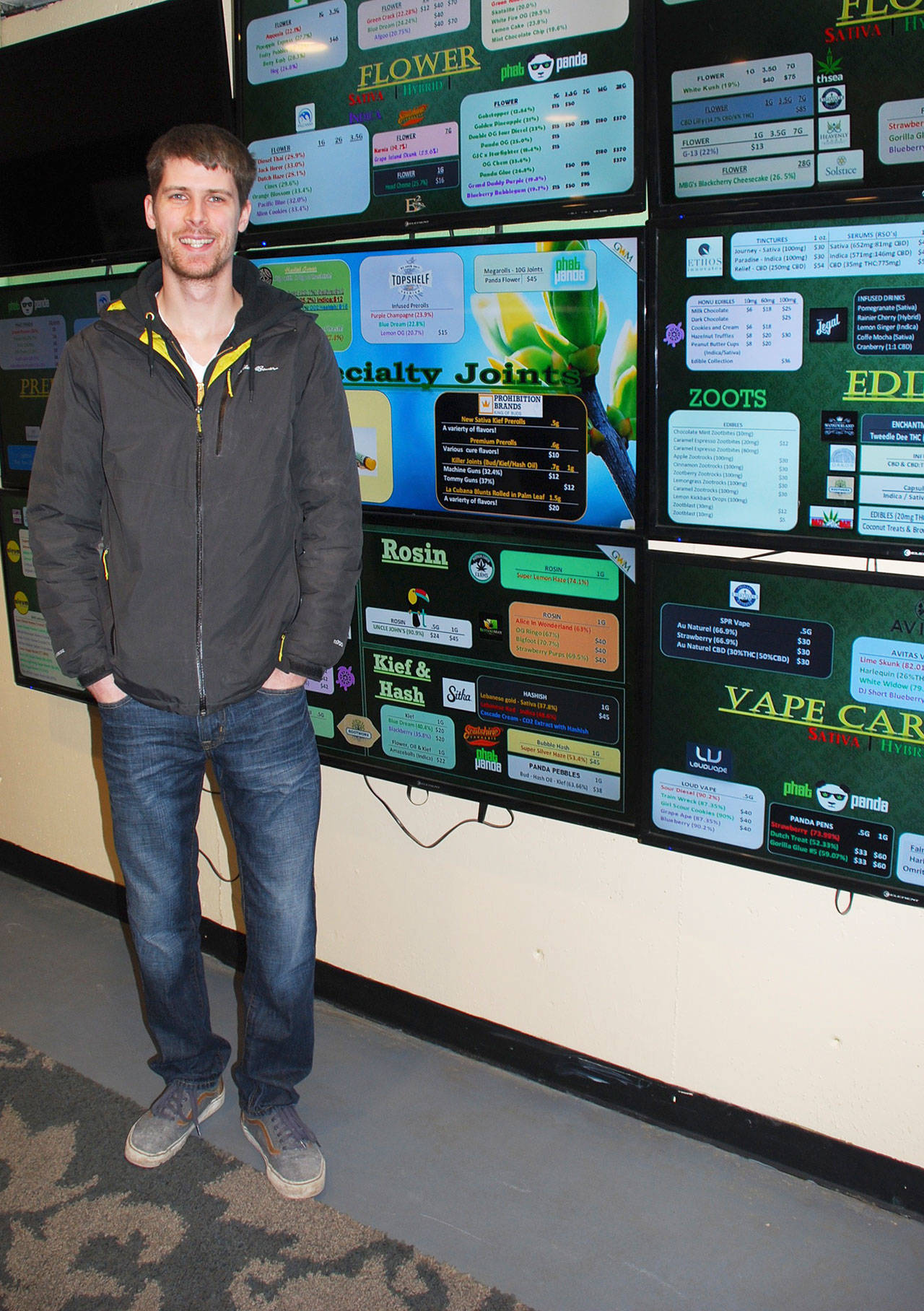 Michael Lyman, co-owner of GreenWay Marijuana in Port Orchard, found his business venture to be a dream that’s been realized. Photo credit: Bob Smith | Kitsap Daily News