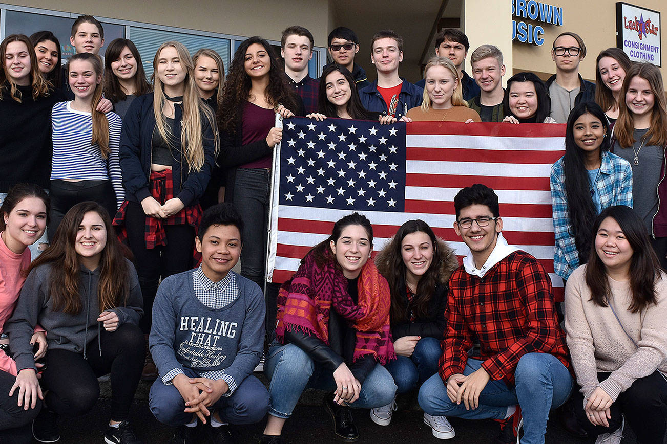 Exchange students in Kitsap County for the school year, through the Aspect Foundation.                                Photo courtesy of Jodi Moore