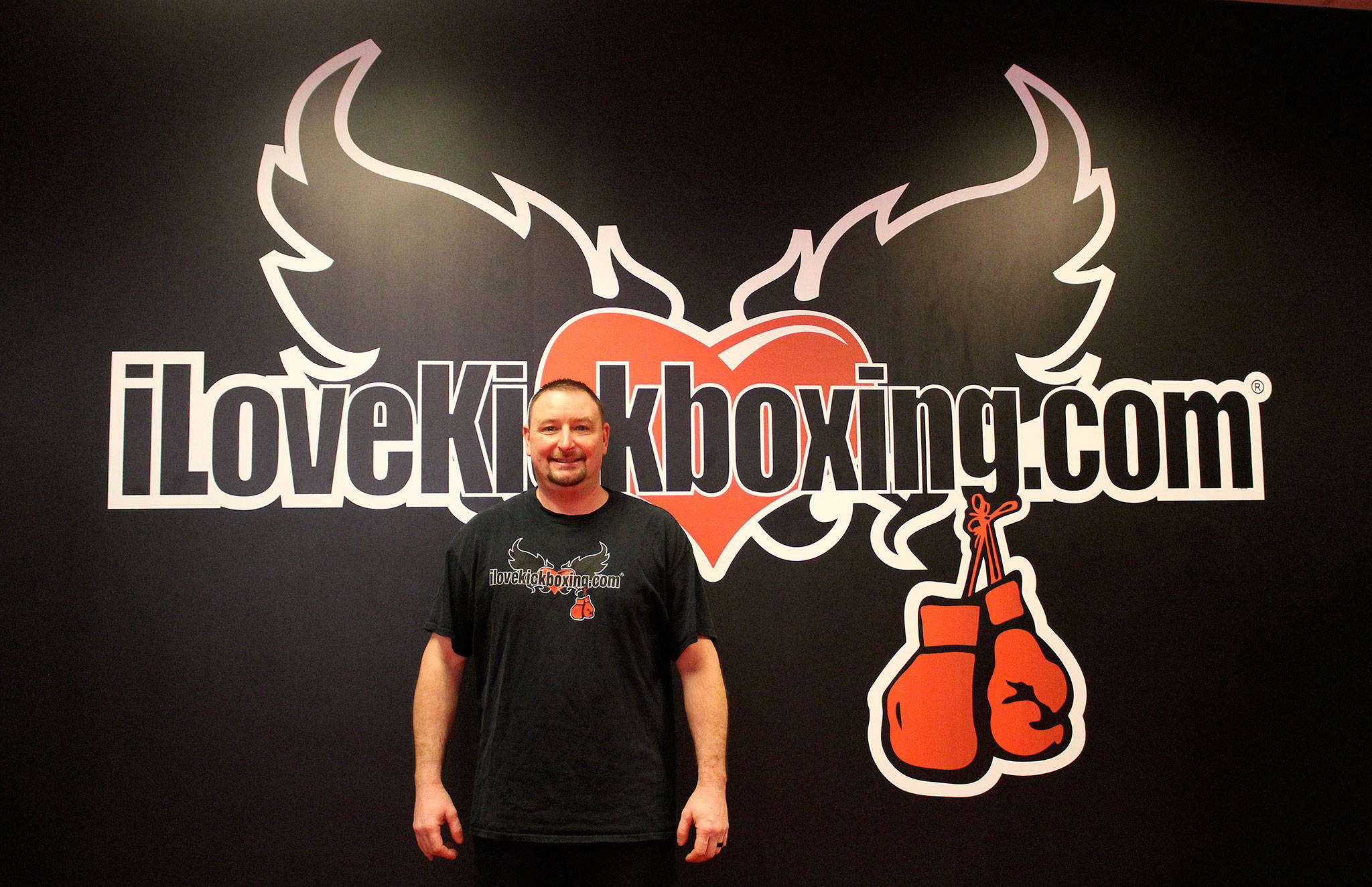 Dan Fish joined an iLoveKickboxing 45-day challenge and lost 40 pounds. After that, he decided to open his own franchise location in Silverdale.                                Michelle Beahm / Kitsap News Group