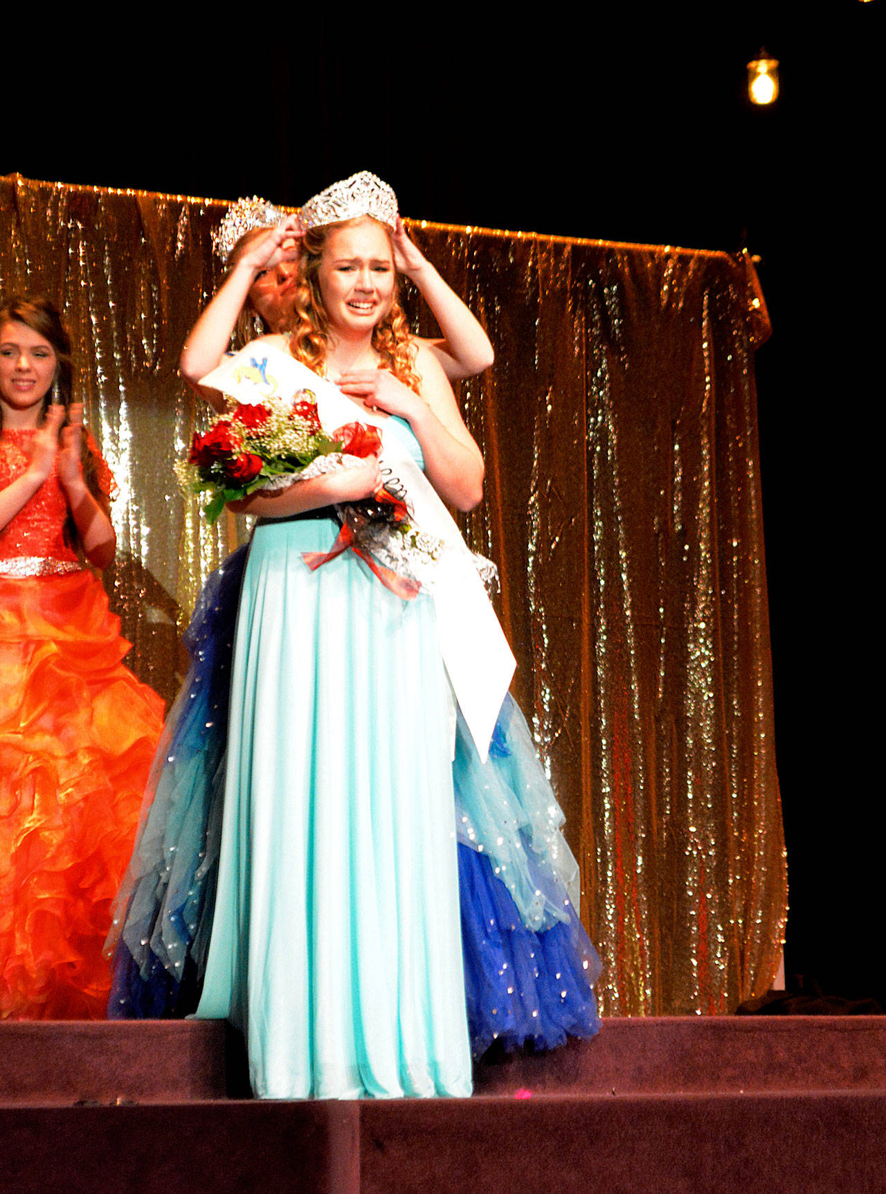 Alainna Widdifield is crowned royalty court queen at the 2017 Fathoms O’ Fun Scholarship Pageant March 4.