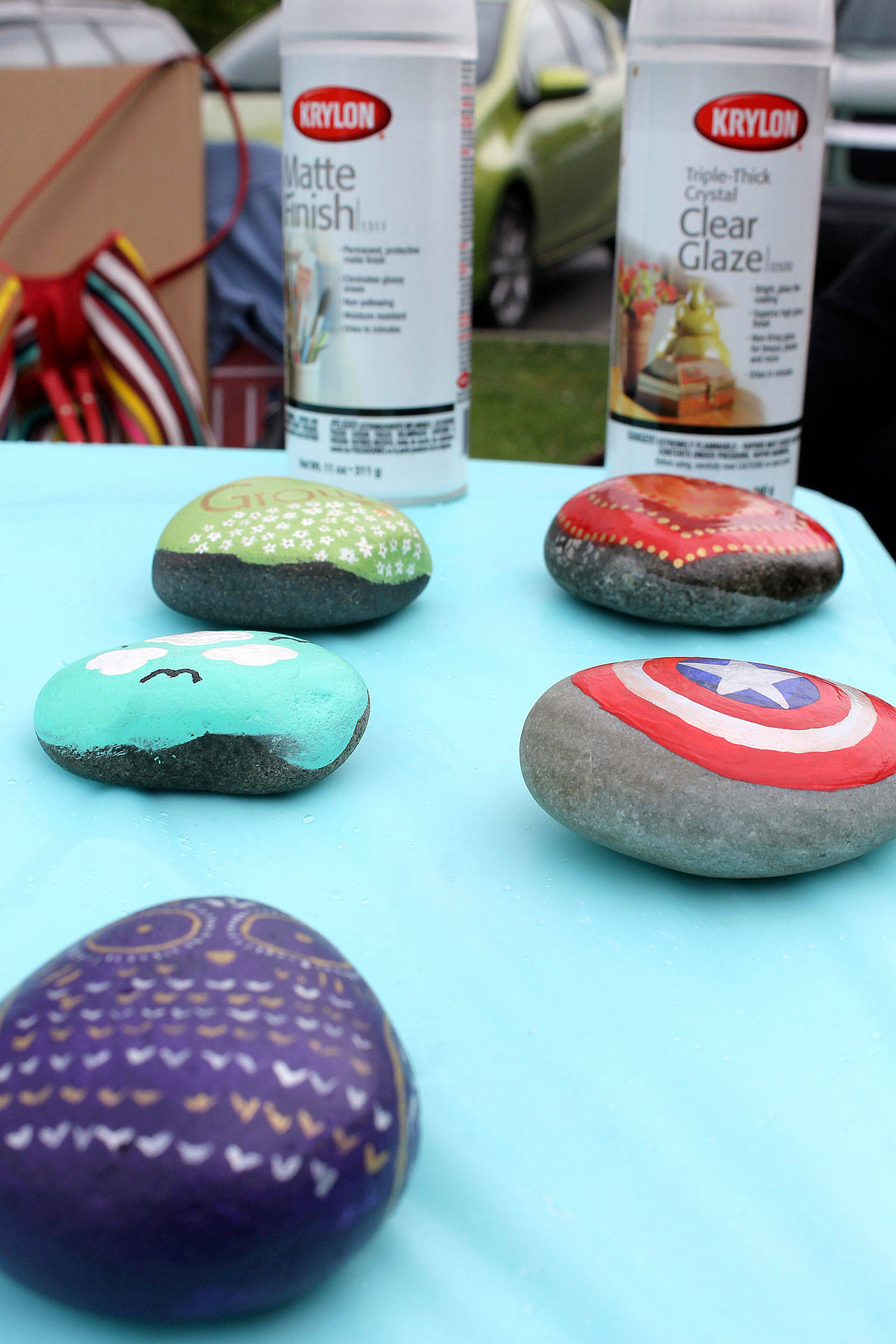 Kitsap Rocks suggests anyone who paints a rock to place outside also seal the paint to the rock so it won’t affect the environment.                                Michelle Beahm / Kitsap News Group file photo