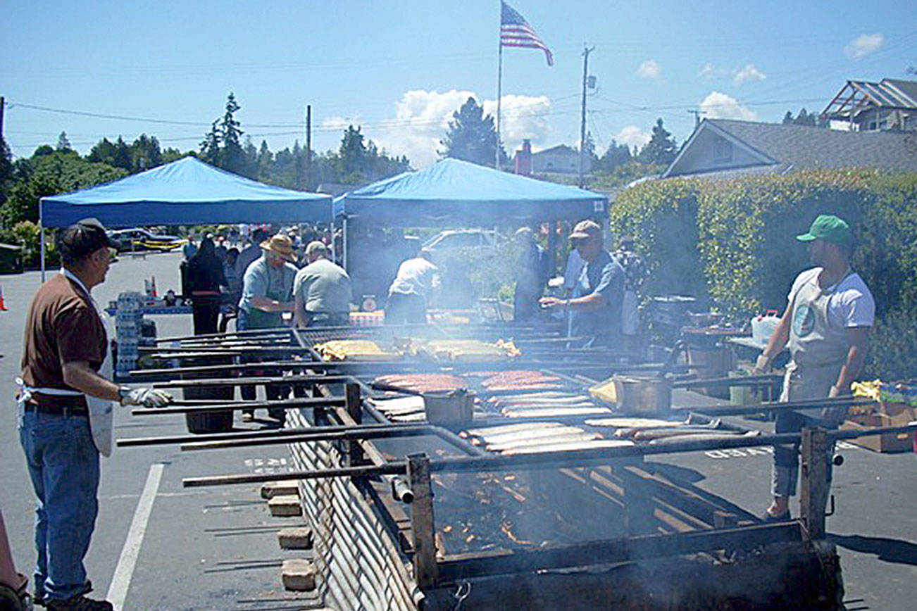 Manchester Library Salmon Bake on June 18