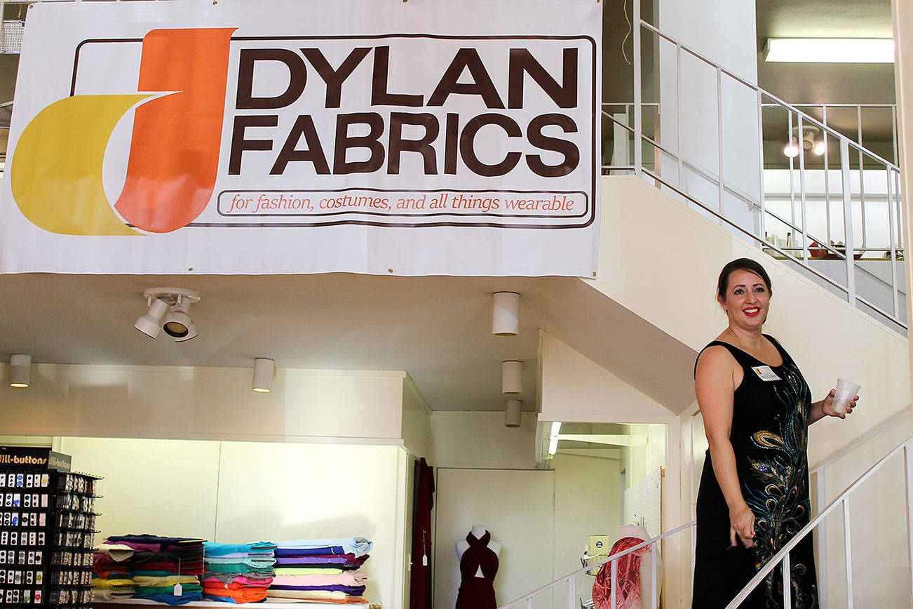 Melissa Dylan, owner of Dylan Fabrics, said she’s ‘really excited, and sad at the same time’ to change the location of her business from downtown Bremerton to Silverdale.                                Michelle Beahm / Kitsap News Group
