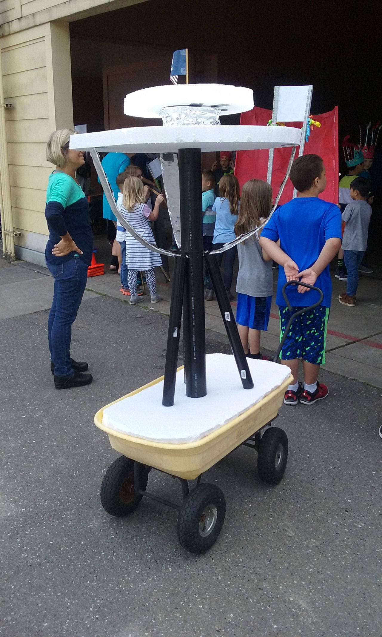 Students made their own floats for the end-of-school parade. (Ian A. Snively/Kitsap News Group)