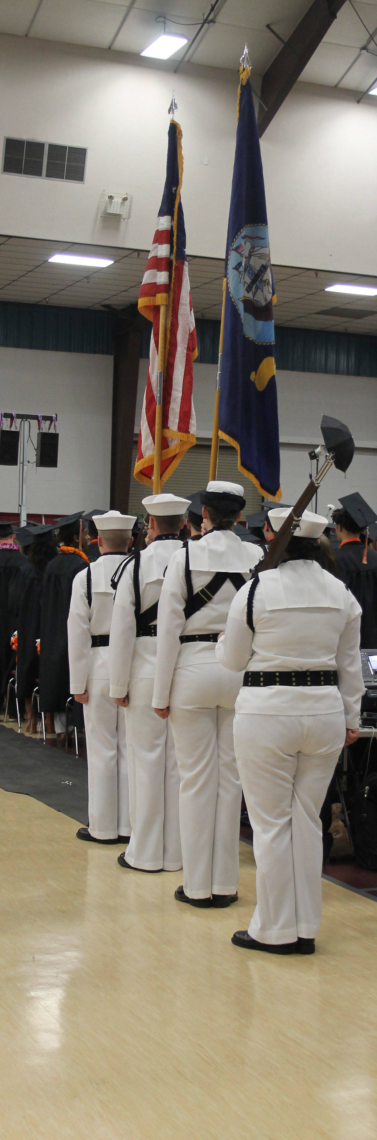 The presentation of the colors was performed by the Naval Hospital Bremerton Color Guard.                                Terryl Asla| Kitsap News Group