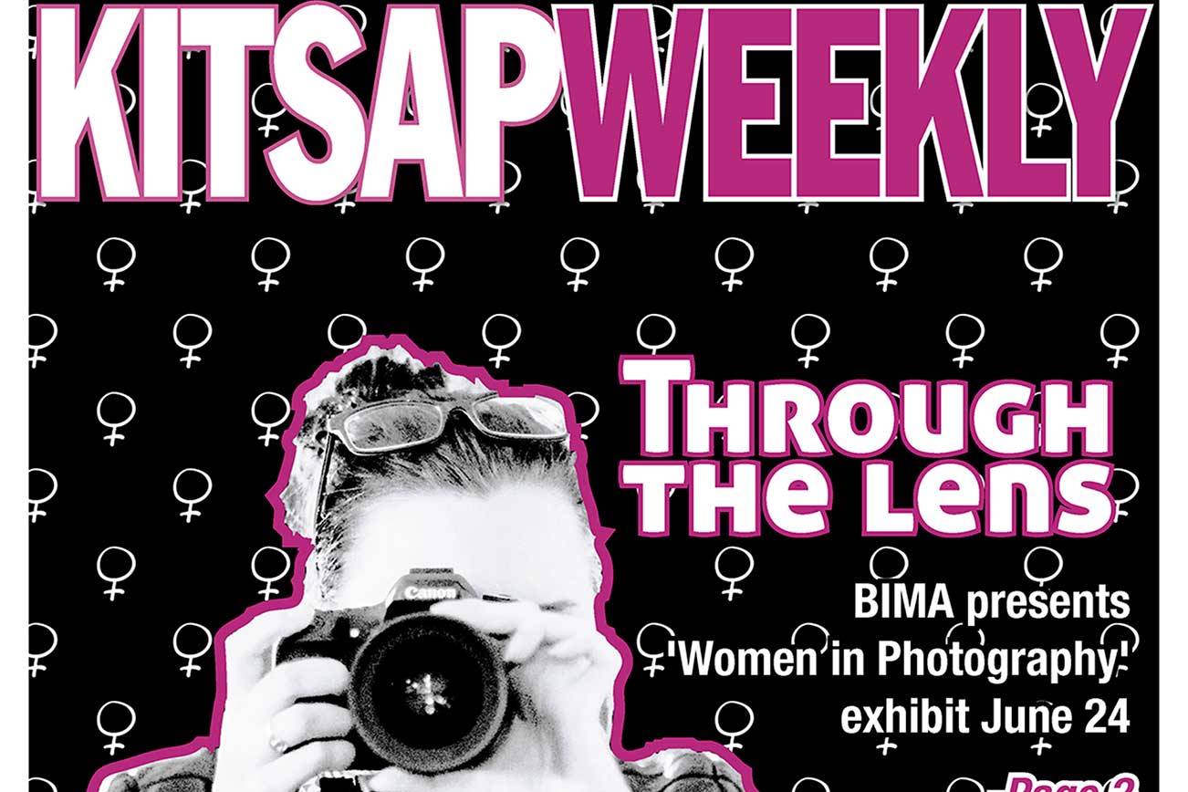 The Bainbridge Island Museum of Art’s ‘Women in Photography’ exhibit will be on display from June 24 to Oct. 1. (Kitsap Weekly cover design by John Rodriguez)