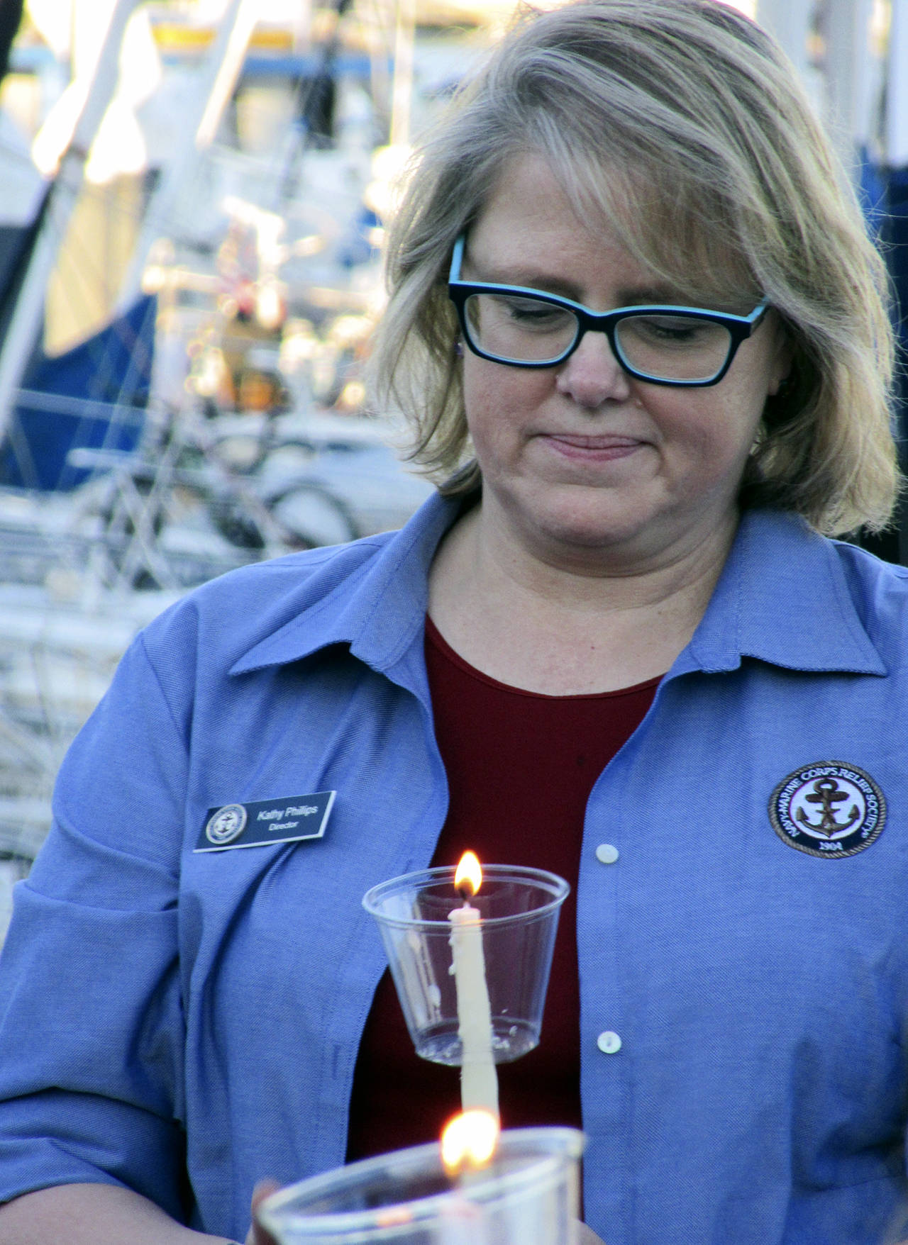 Kathy Phillips, director of the NBK-Bangor Navy Relief Fund.                                Terryl Asla | Kitsap News Group