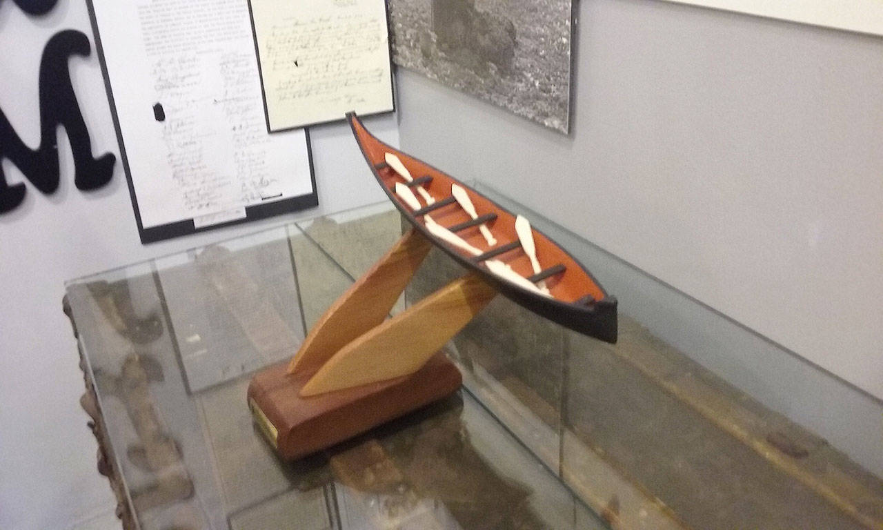 The model is displayed in the entryway of the museum. (Ian A. Snively/Kitsap News Group)