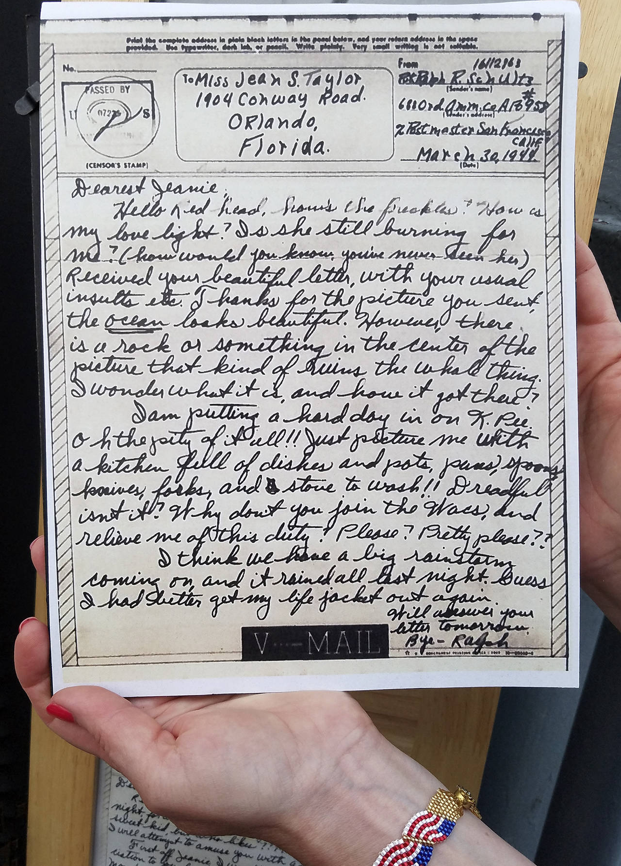 The display of World War II love letters provided by the Kitsap County Historical Museum touched the hearts of many guests                                Terryl Asla/Kitsap News Group