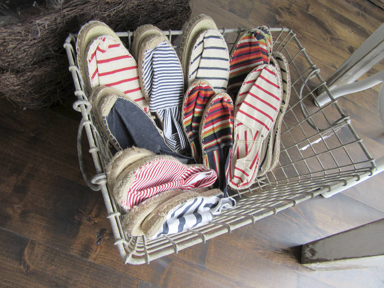 Slippers from France are among the many purchases owner Liz Le Dorze made on her last buying trip to Europe.                                Terryl Asla/Kitsap News Group