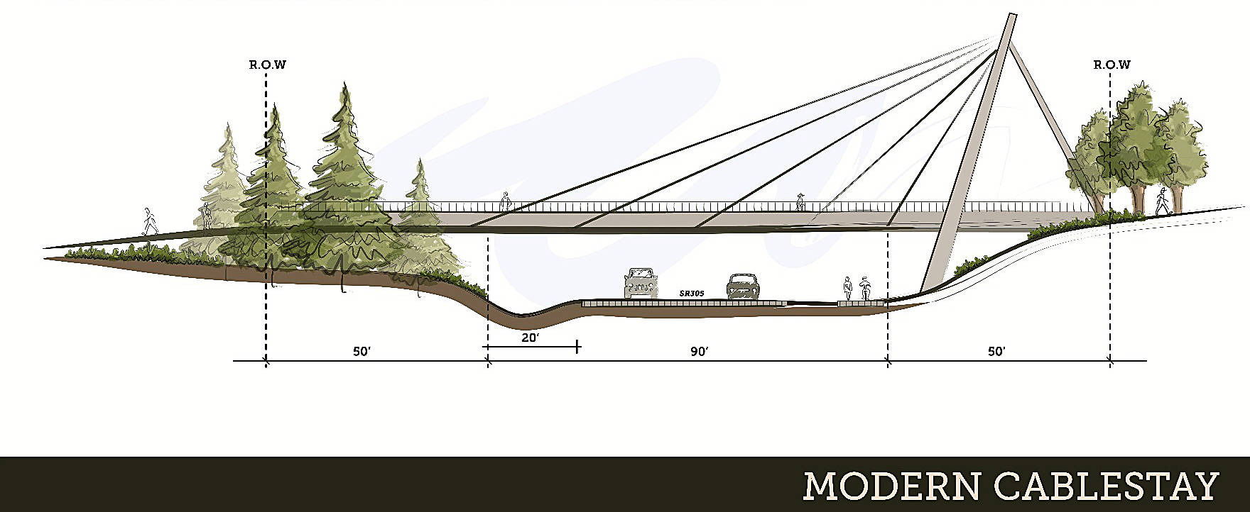 Bainbridge Island presents potential design ideas for 305 bridge