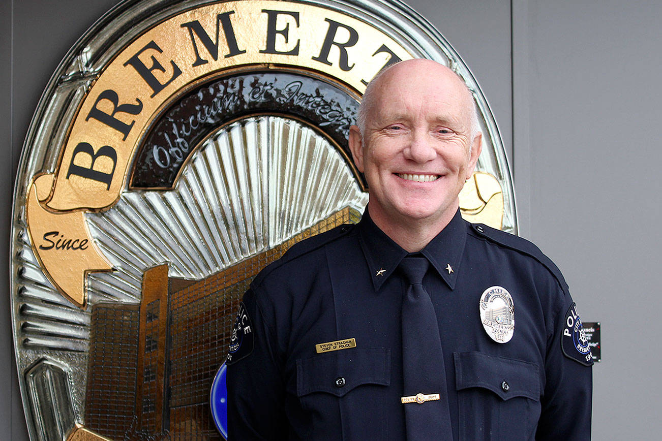 Steven Strachan, chief of the Bremerton Police Department since 2013, becomes executive director of the Washington Association of Sheriffs and Police Chiefs on Jan. 1.                                Michelle Beahm / Kitsap News Group