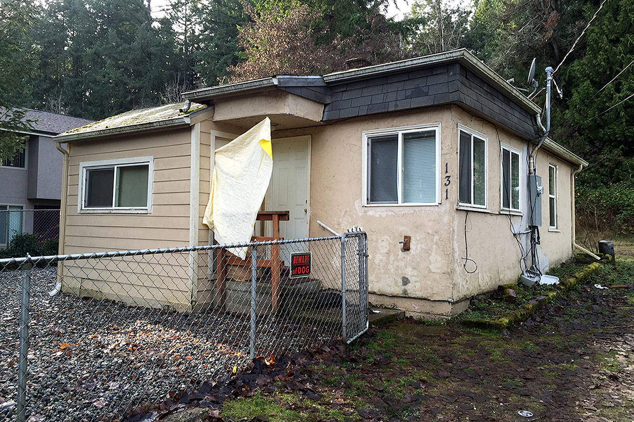 Two people were found dead in this home Dec. 13 on Marion Avenue in Bremerton. (Nick Twietmeyer/Kitsap News Group)