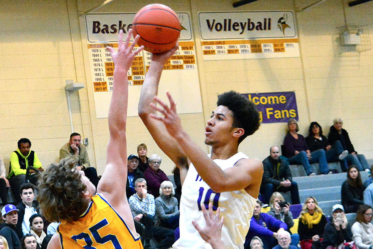 Kai Warren and North Kitsap have games remaining against Port Angeles and Sequim. The Vikings are currently tied with Port Angeles for the league lead with two games to go. (Mark Krulish/Kitsap News Group)