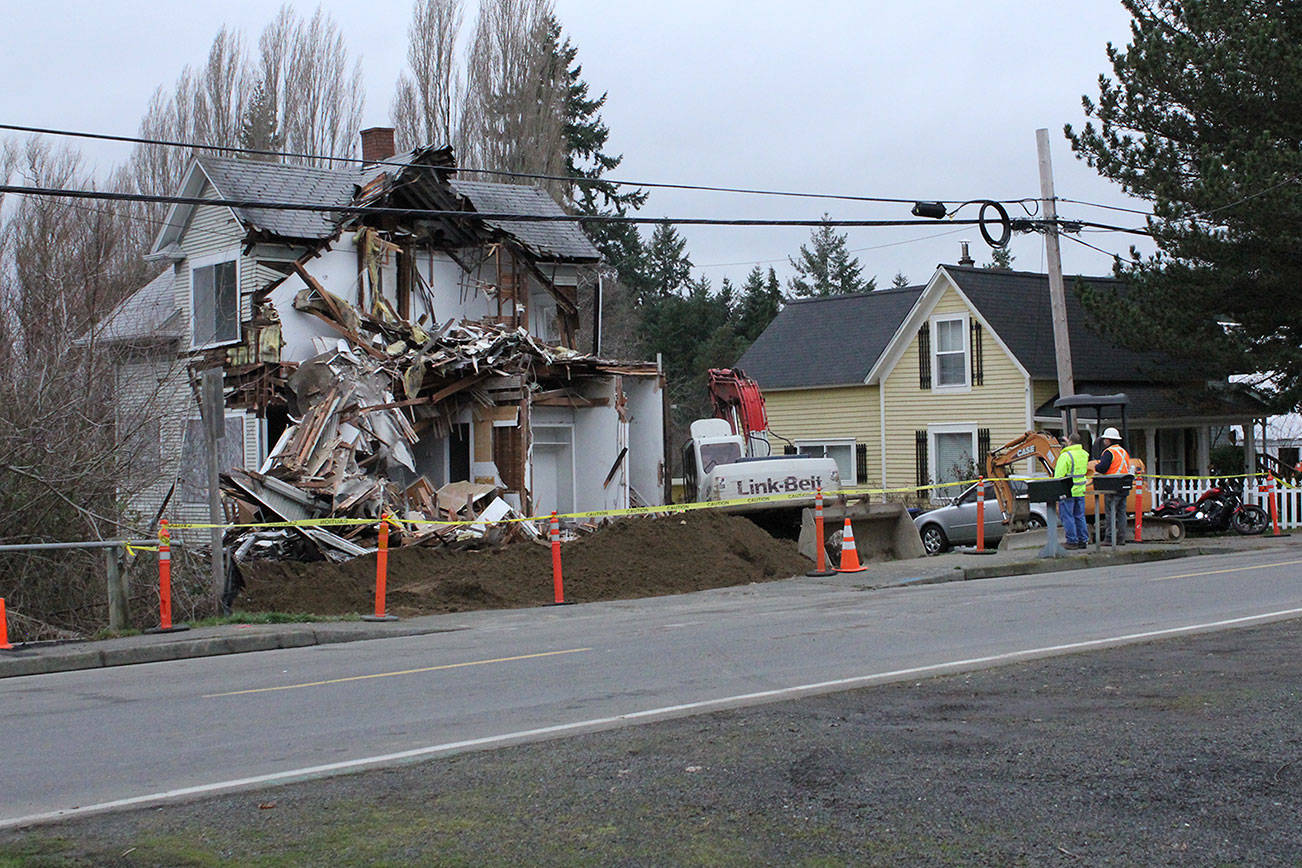 City of Poulsbo demolishes second Dogfish Creek house