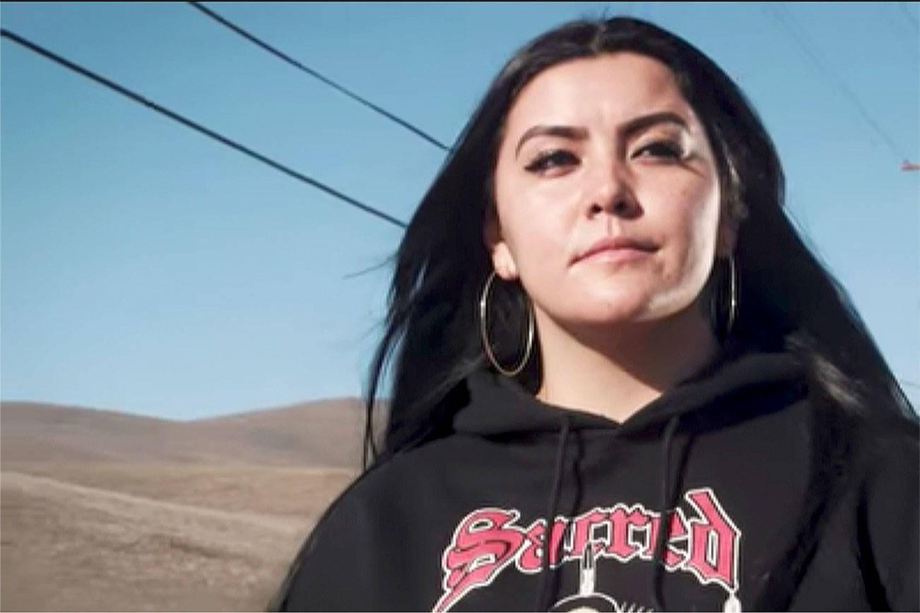 Calina Lawrence … Suquamish art-ivist is taking a stand for environmental and social justice through her music and poetry. (Image: From her video, “Don’t Count Me Out”)