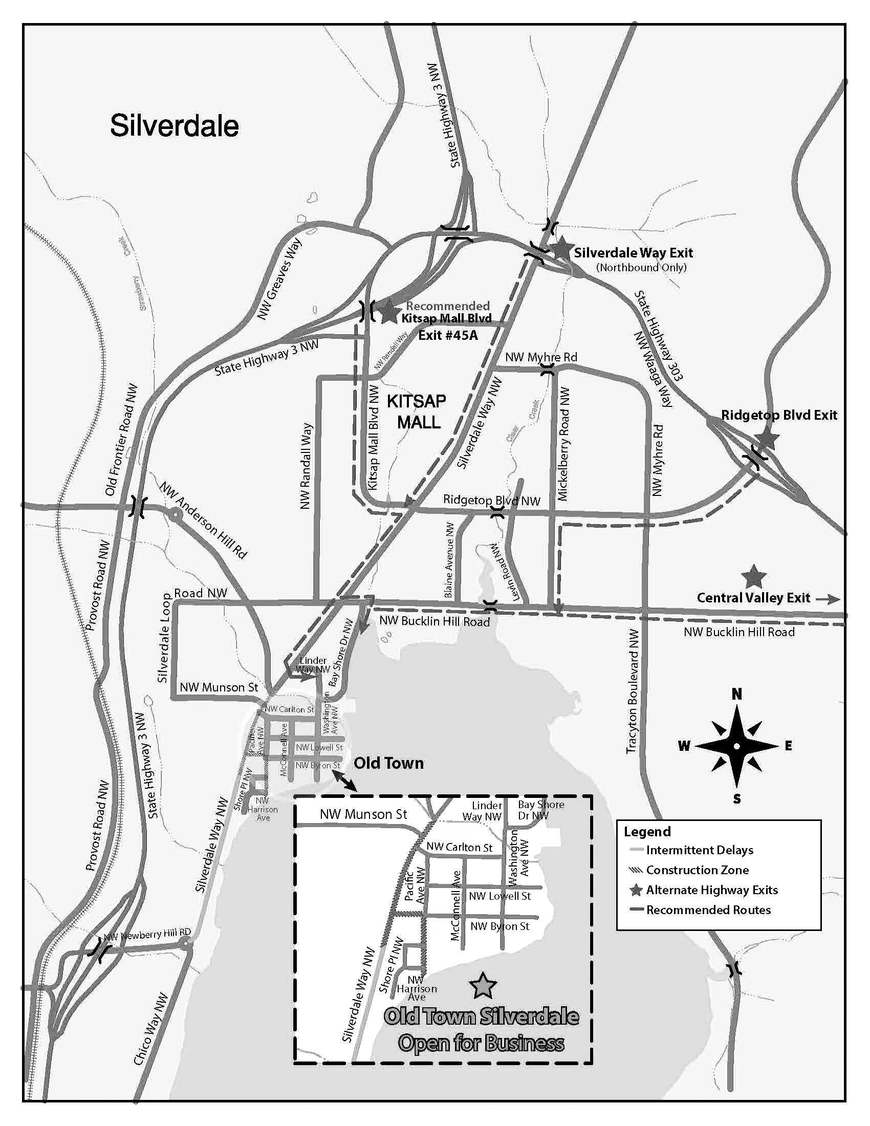 &lt;em&gt;Use these alternate routes to and from Old Town Silverdale.&lt;/em&gt; Visit Kitsap