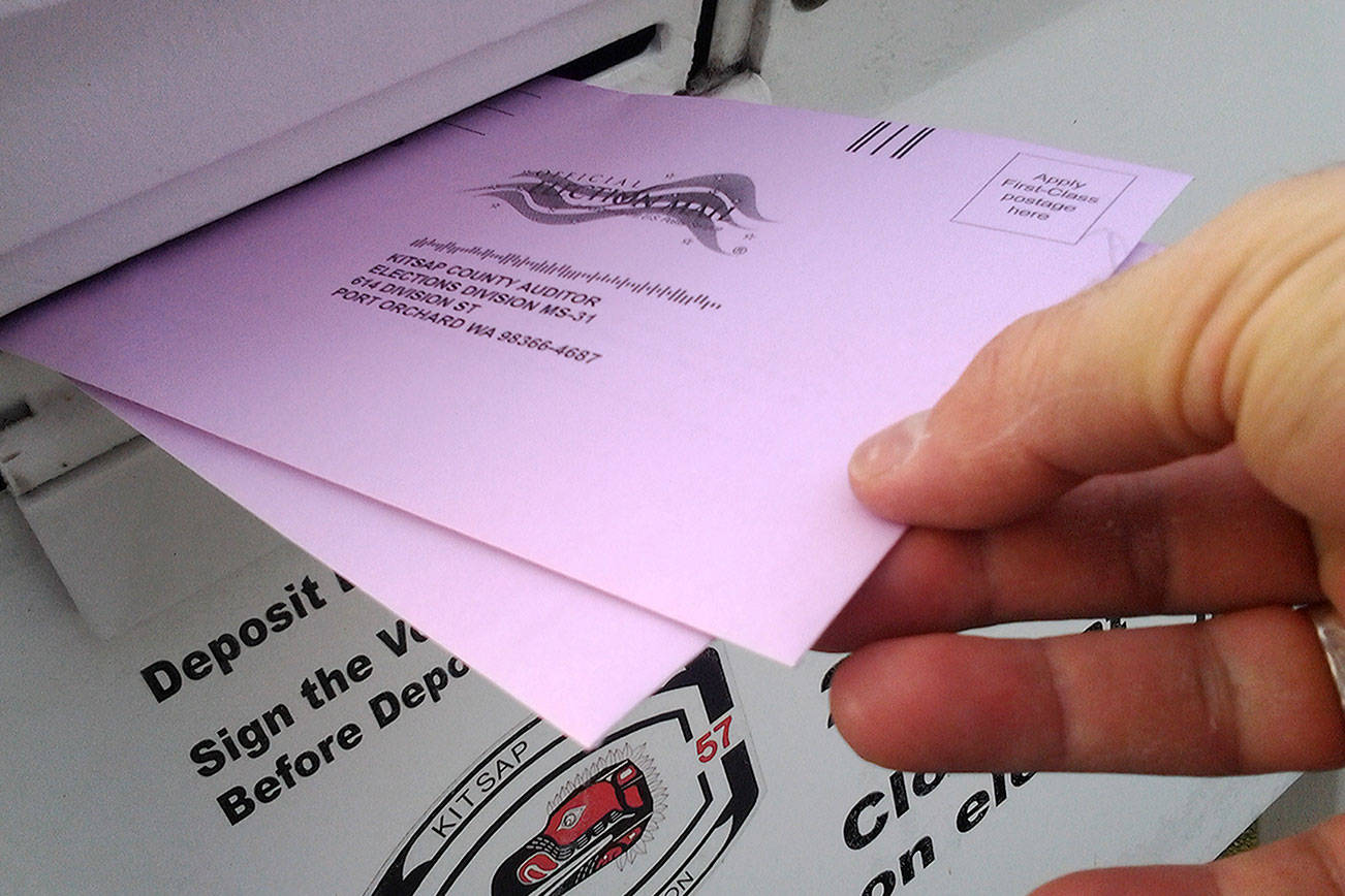 It’s Election Day. Ballots must be postmarked today, or deposited into a ballot drop box by 8 p.m. (Richard Walker/Kitsap News Group)
