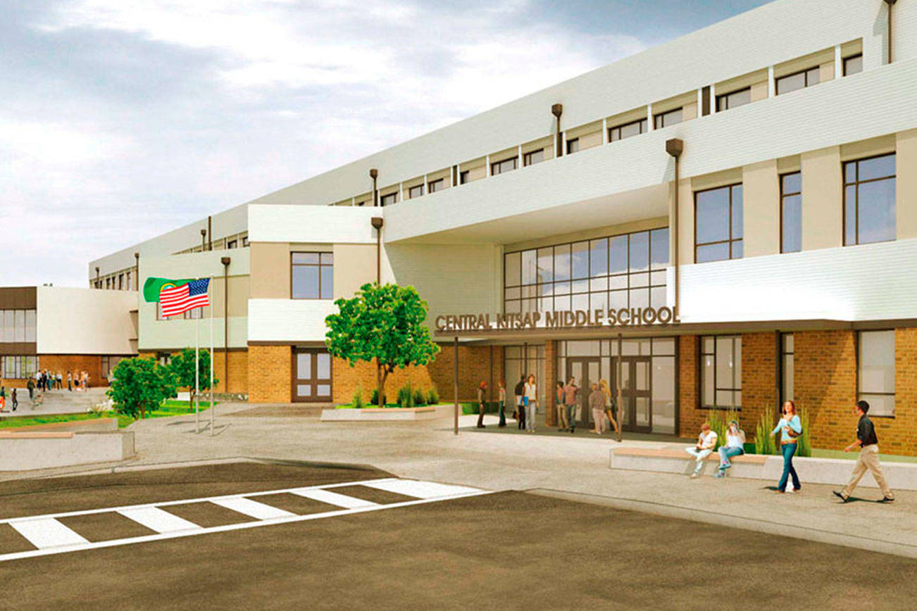 Concept art for the new Central Kitsap High and Middle School campus. Courtesy CKSD
