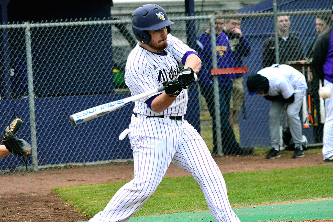 &lt;em&gt;Tucker Gowin hit two doubles and drove in two runs, including the game-winner, against Olympic on March 21.&lt;/em&gt;                                Mark Krulish / Kitsap News Group