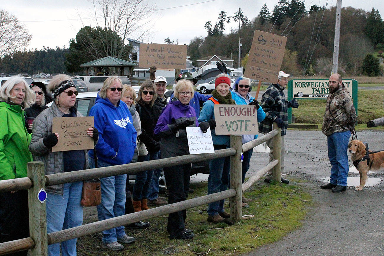 Hansville residents hold demonstration during nationwide March for Our Lives