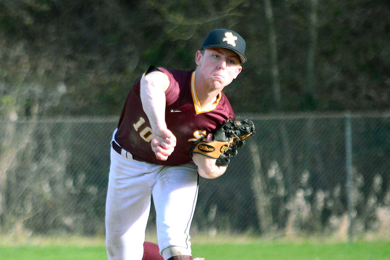 Garrison Glisson tossed four shutout innings in relief for South Kitsap in a 6-2 loss to Graham-Kapowsin. (Mark Krulish/Kitsap News Group)