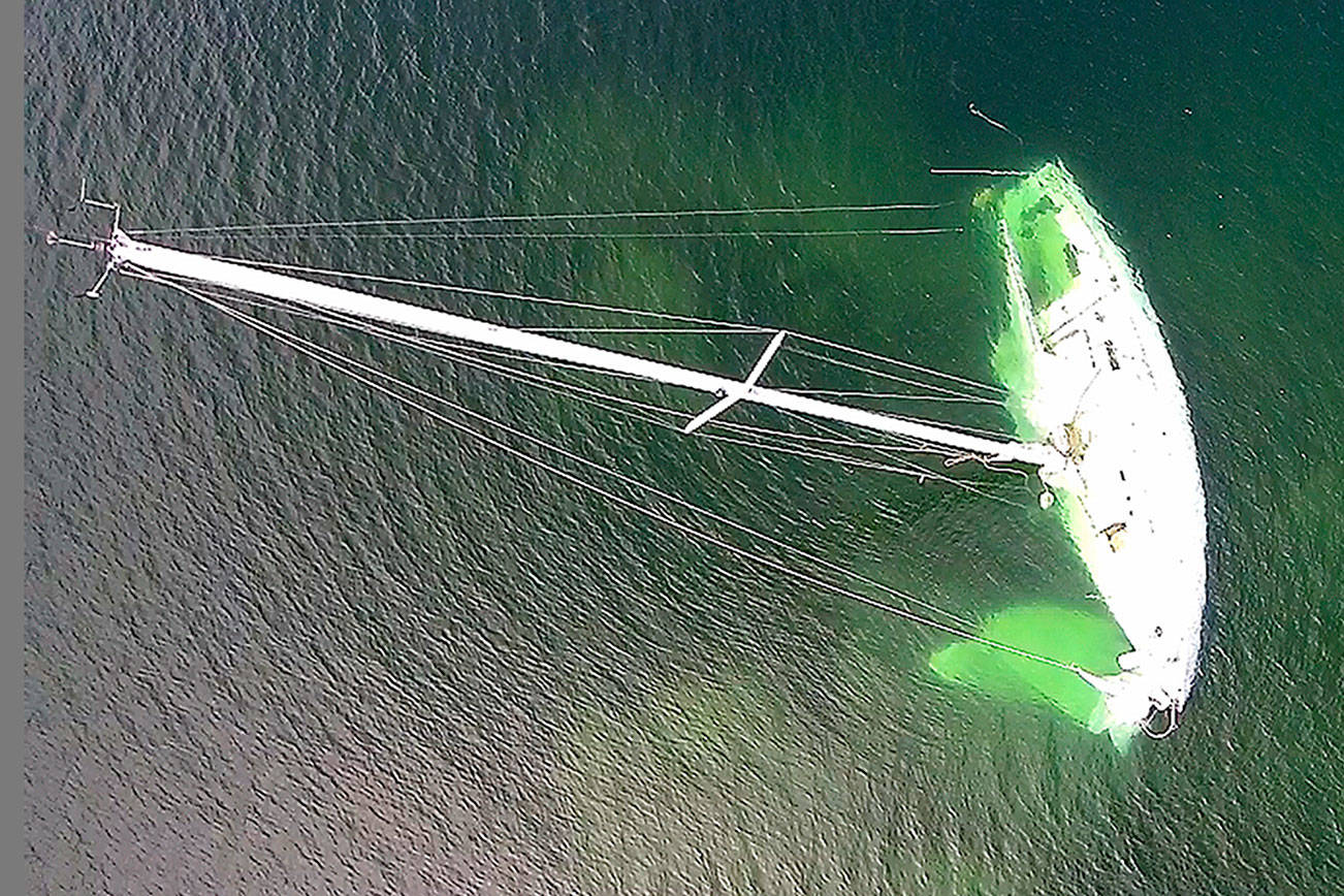 Vessel aground in Sinclair Inlet