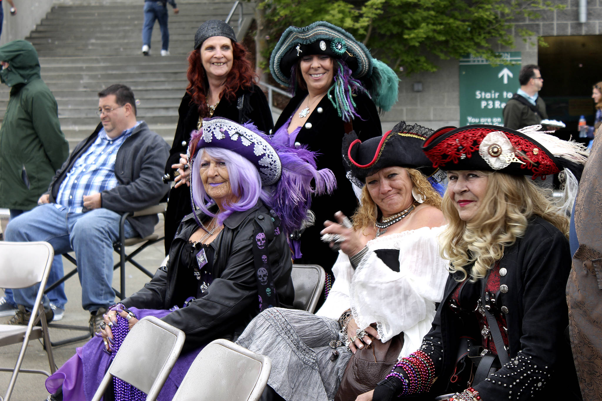 &lt;em&gt;Crew members of Pyrates of the Coast listen to their fellow pirates perform at the 2016 Kitsap Harbor Festival.&lt;/em&gt;                                Michelle Beahm / Kitsap News Group