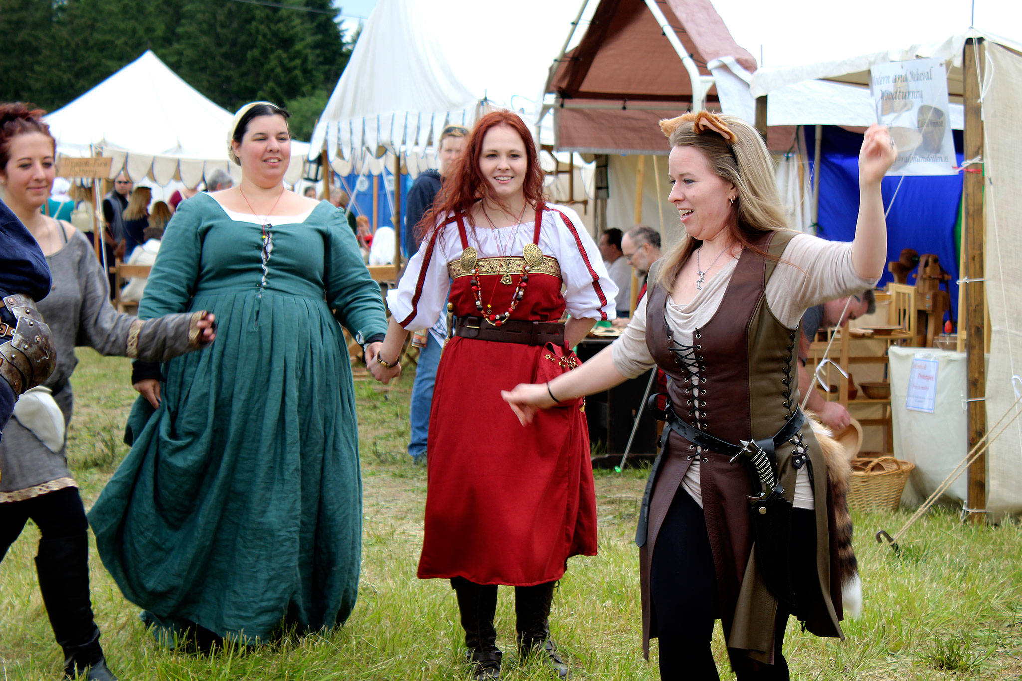The Artisan Village at the Kitsap Medieval Faire will have demonstrations such as music and dance, as well as culinary, smithing, wood craft and more.                                Michelle Beahm / Kitsap News Group